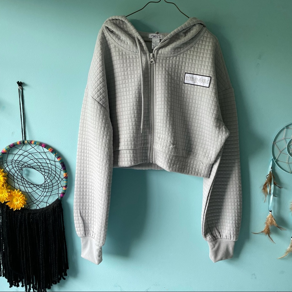 baby girl✨ waffle sweatshirt